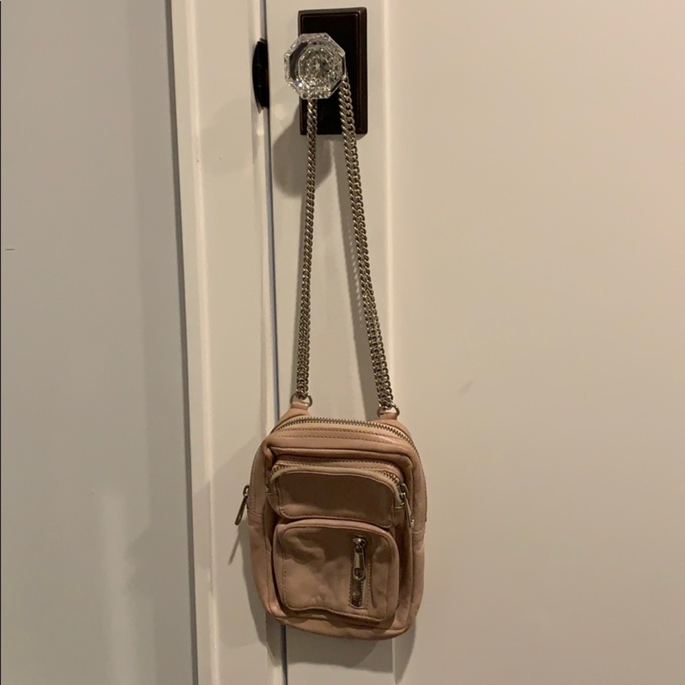 DKNY pink leather bag